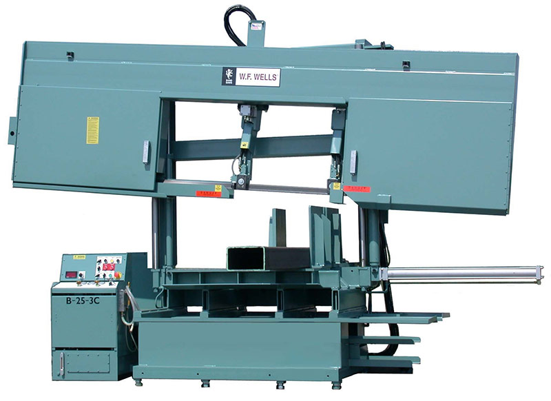 W.F. Wells 22" x 40" Semi-Automatic Horizontal Saw, Model B-25-3C - NEW