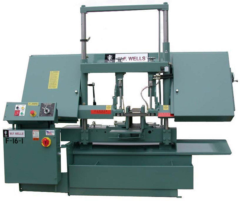 W.F. Wells 16" x 20" Semi-Automatic Horizontal Saw, Model F-16-1 - NEW