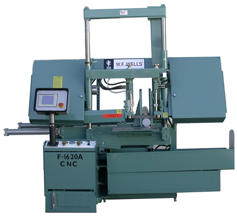 W.F. Wells 16" x 20" CNC Fully Automatic Horizontal Saw with Shuttle Type Barfeed, Model F-1620-A CNC - NEW