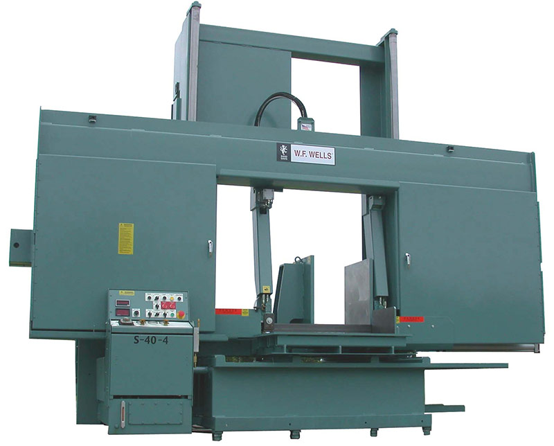 W.F. Wells 40" x 40" Semi-Automatic Horizontal Saw, Model S-40-4 -NEW