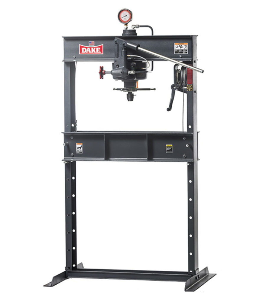 Dake 25 Ton Hand Operated H-Frame Press, Model 25H - NEW