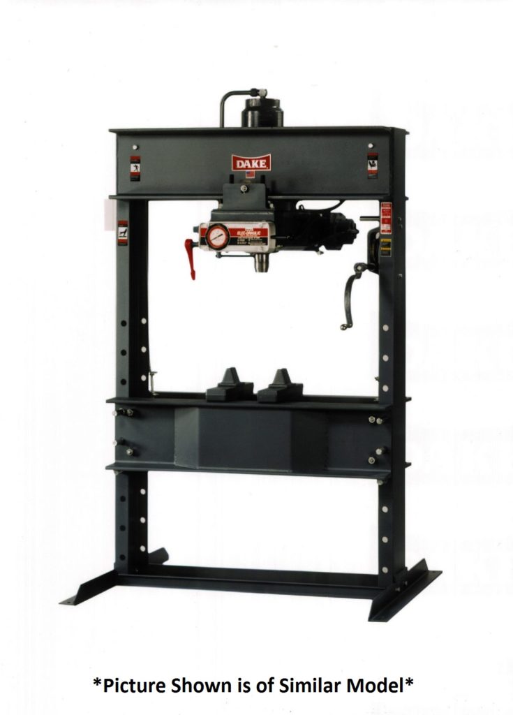 Dake 150 Ton Elec-Draulic I H-Frame Press, Model 5-150 - NEW