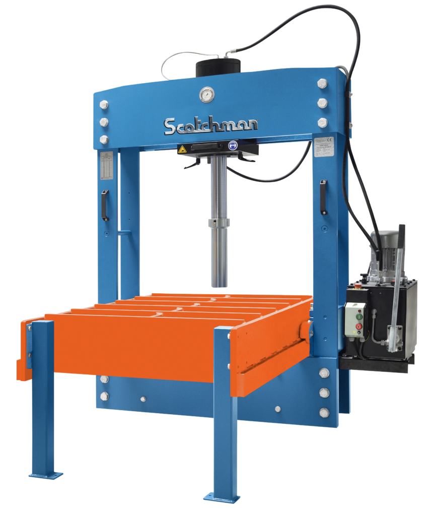 Scotchman 160 Ton Hydraulic H-Frame Press with Moveable Table, Model ProPress 176MT