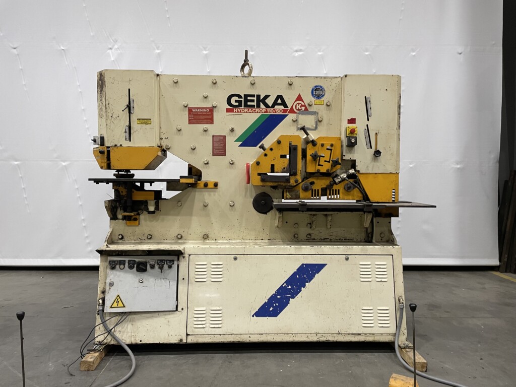 Geka 110 Ton Ironworker, Model Hydracrop 110/80 SD