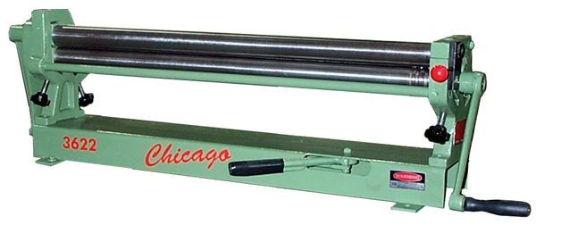 Chicago 36" x 22 GA Plate Roll, Model SR-3622 - NEW