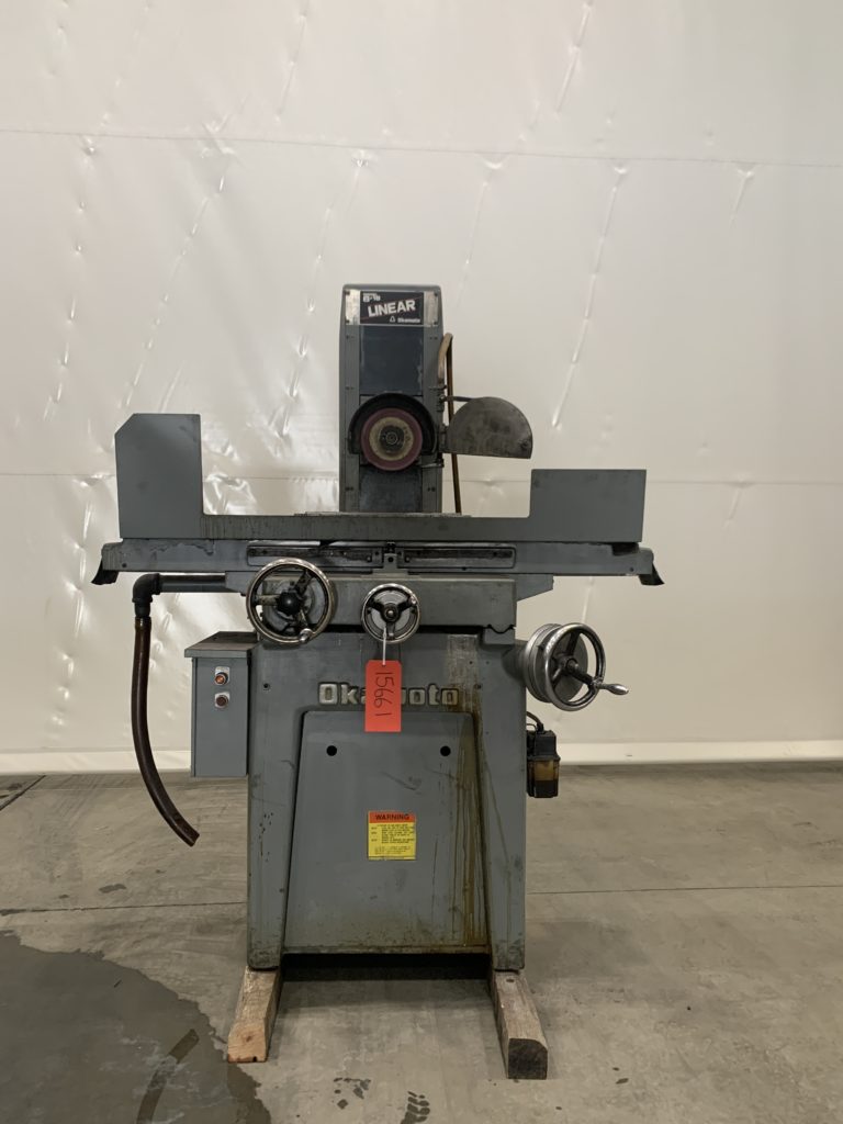 Okamoto 6” x 18” Hand Surface Grinder, Model PFG-618