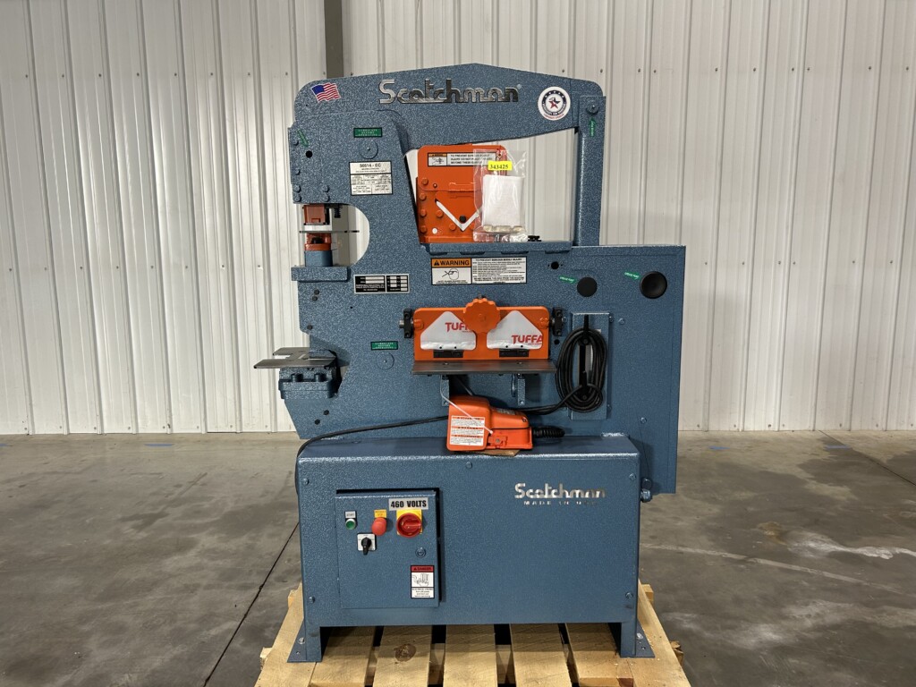 Scotchman 50 Ton Ironworker, Model 50514-EC with LED Lighting, 220 Volt / 1 Phase