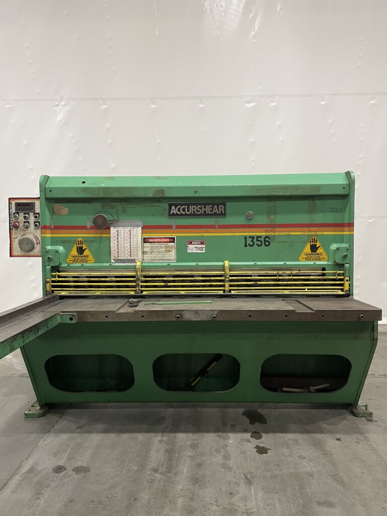 Accurshear 6’ x 10 Gauge Low Profile Hydraulic Shear, Model 61356