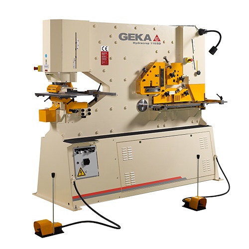 Geka Hydracrop 110/180 Ton Dual Cylinder Ironworker - NEW