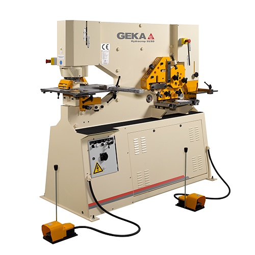 Geka Hydracrop 55/110 60 Ton Dual Cylinder Ironworker - NEW