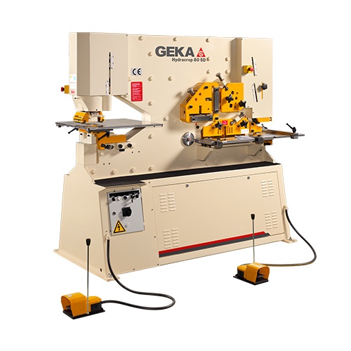 Geka Hydracrop 80/150 88 Ton Dual Cylinder Ironworker - NEW