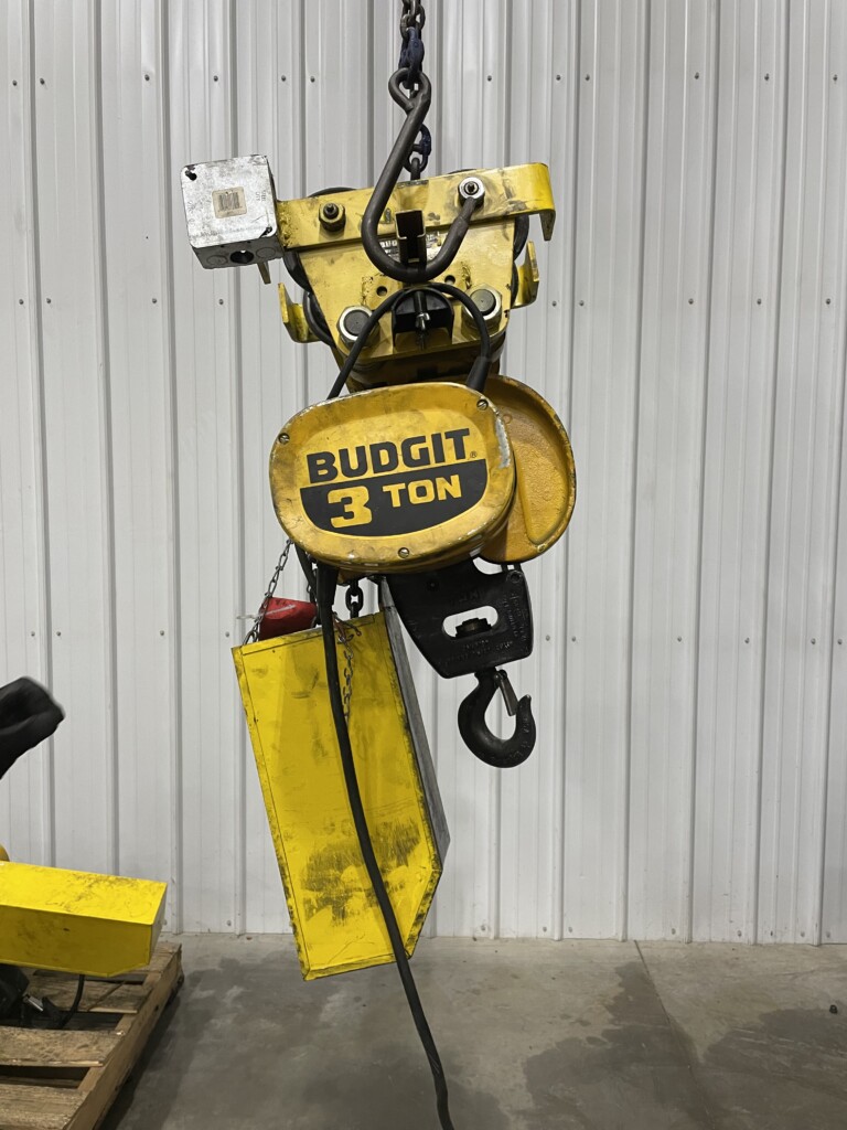 Budgit 3 Ton Chain Hoist with Trolley
