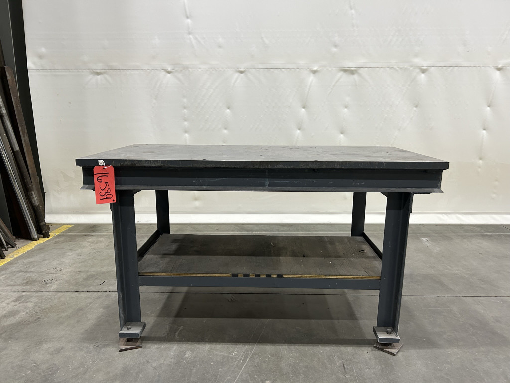 Welding Table, 60.5" length x 30" width x 34.25" height
