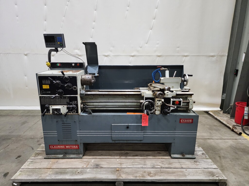 Clausing Metosa 13” x 40” Geared Head Lathe, Model C1340S