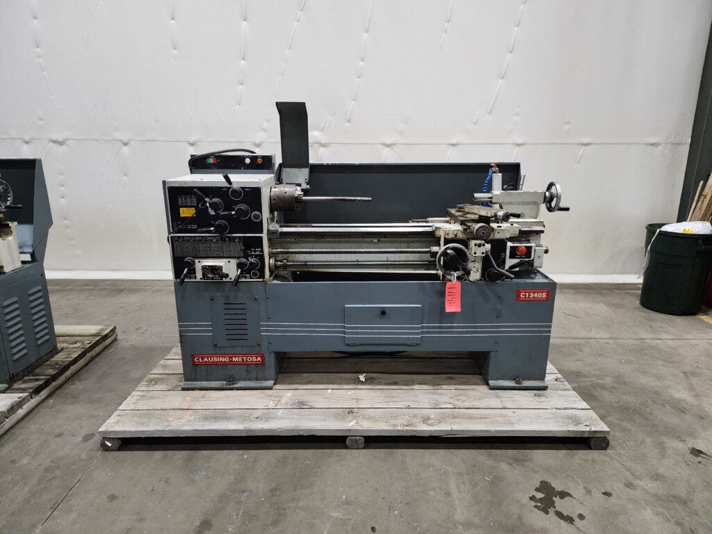 Clausing Metosa 13” x 40” Geared Head Lathe, Model C1340S