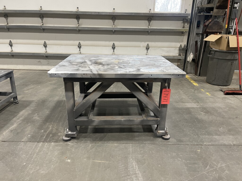 40" x 48" x 29" H Steel Table, 1.5" Thick