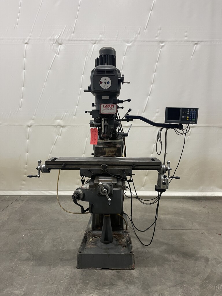 Lagun 10" x 44" Table Vertical Knee Mill, Model FTV-1, 3 HP