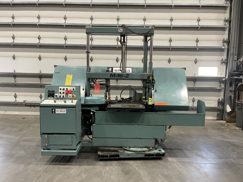 WF Wells 16" x 26" Dual Post Horizontal Saw, Model M-16-2