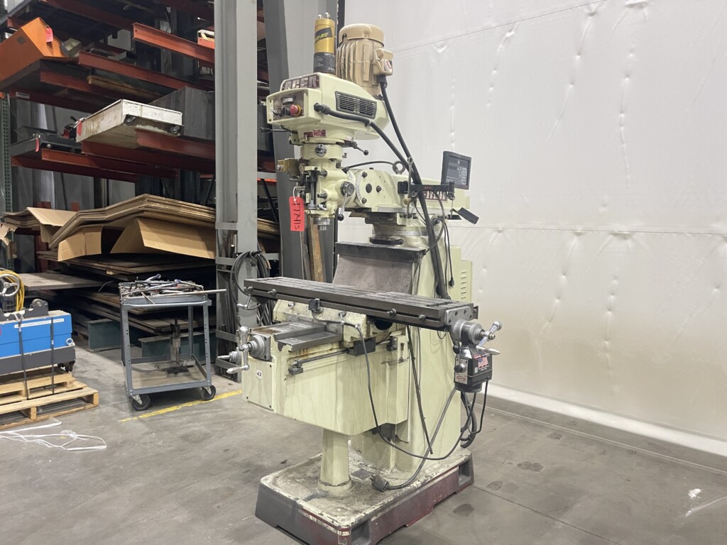 Acer EVS-3VKH Vertical Knee Mill, 10" x 50" Table