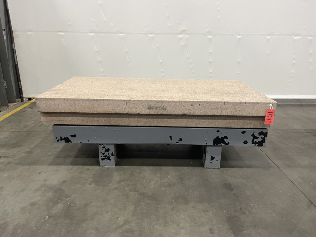 4' x 8' 12" Thick Pink Granite Surface Plate